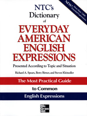 cover image of NTC's Dictionary of Everyday American English Expressions